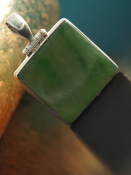 Jade Pendant in Sterling Silver